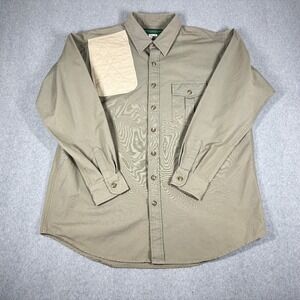 George Stafford & Sons Vintage USA Made Shoot Hunt Long Sleeve Shirt Men XL Tall